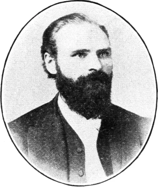 Historisk portrett av en mann med fullskjegg.