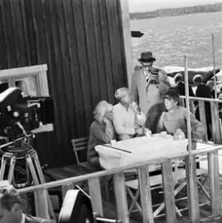 Inspelning av flmen "Att angöra en brygga", Svenska ord, Upp