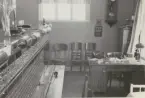 Telestationshuset i Stocksund, interiör med manuelt växelbord omkring 1950-tal.