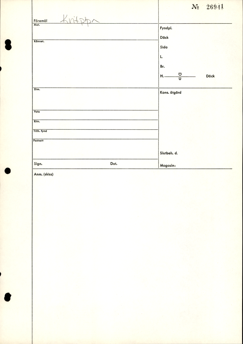 Två delar av pipskaft.