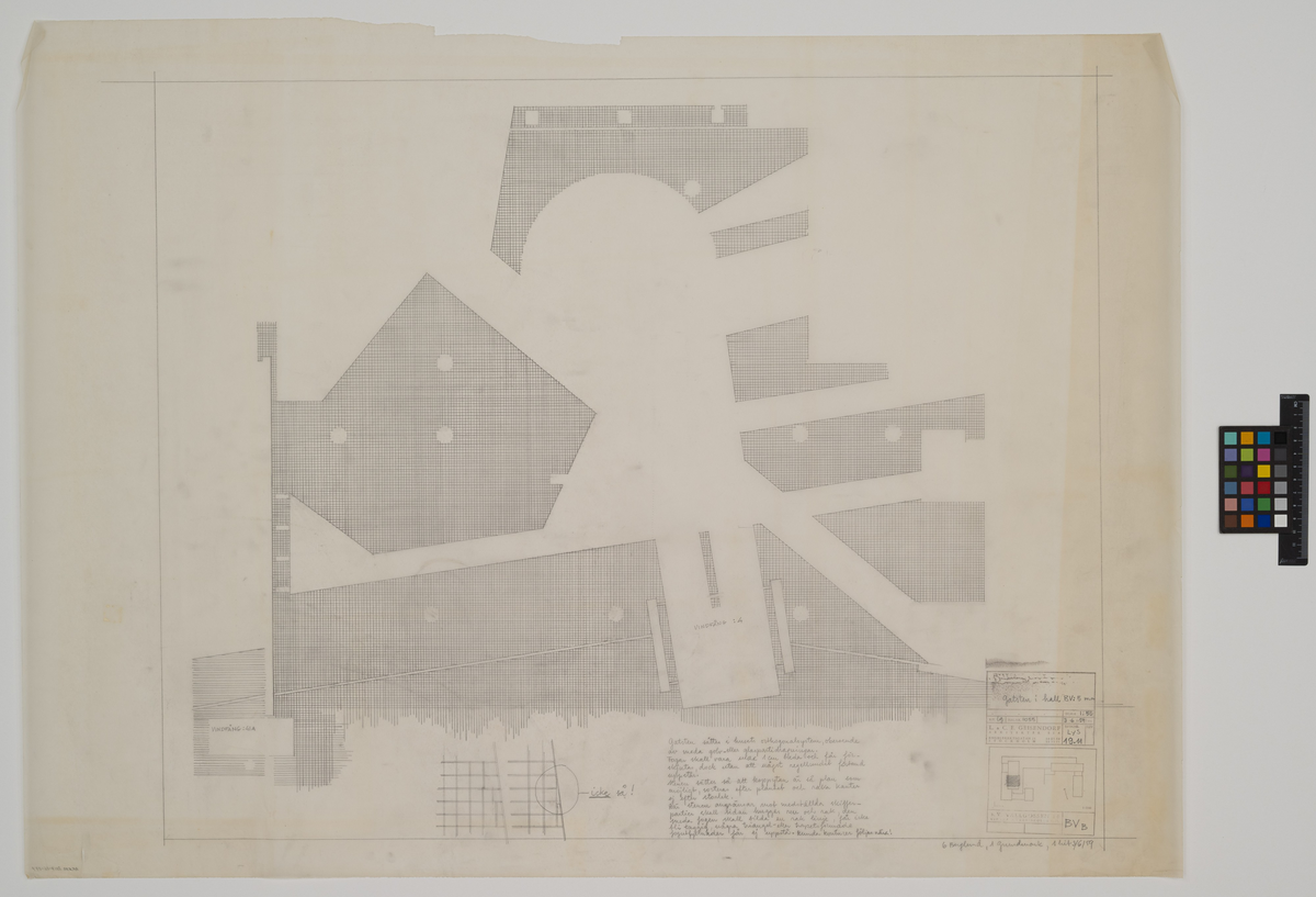 Vocational School. Paving stones in entrance hall. by Geisendorf, Léonie