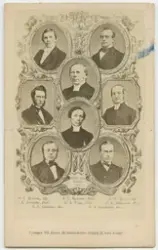 Porträtt på professorer vid Uppsala universitet.