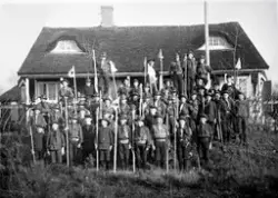 "Tivedstugan+Scoutfest (realskolan+Lambert)". En stor samlin