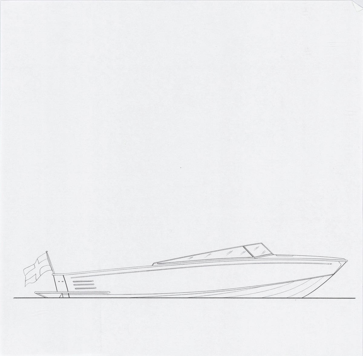 Tre profilritningar till Island Reacher 34