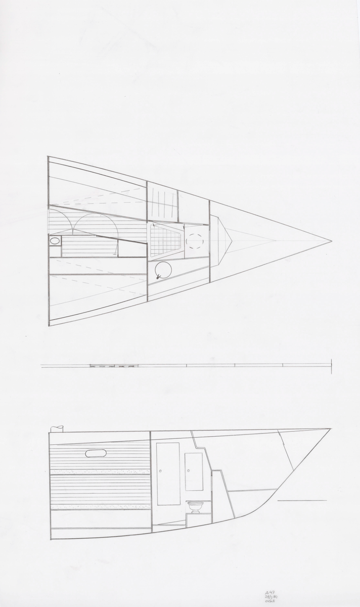 Inredning för i plan och profil till Ansa 47
