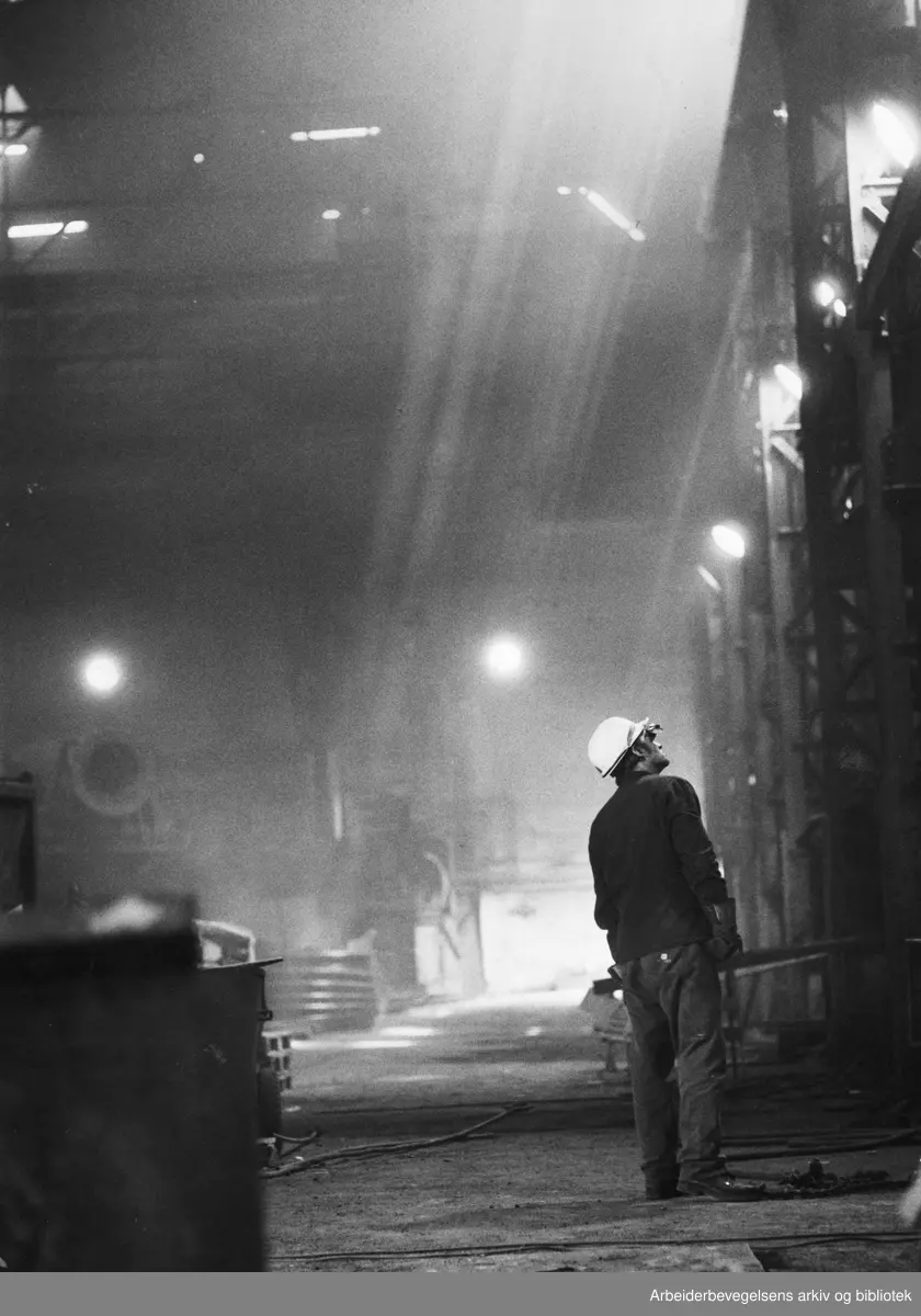 Stålverket påChristiania Spigerverk, 1982