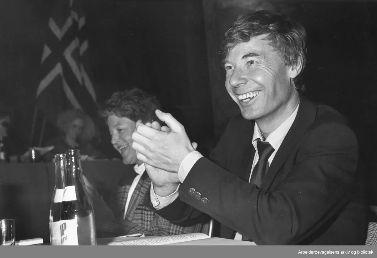 Rune Gerhardsen på Oslo Arbeiderparti sitt årsmøte, 12. mars 1990.