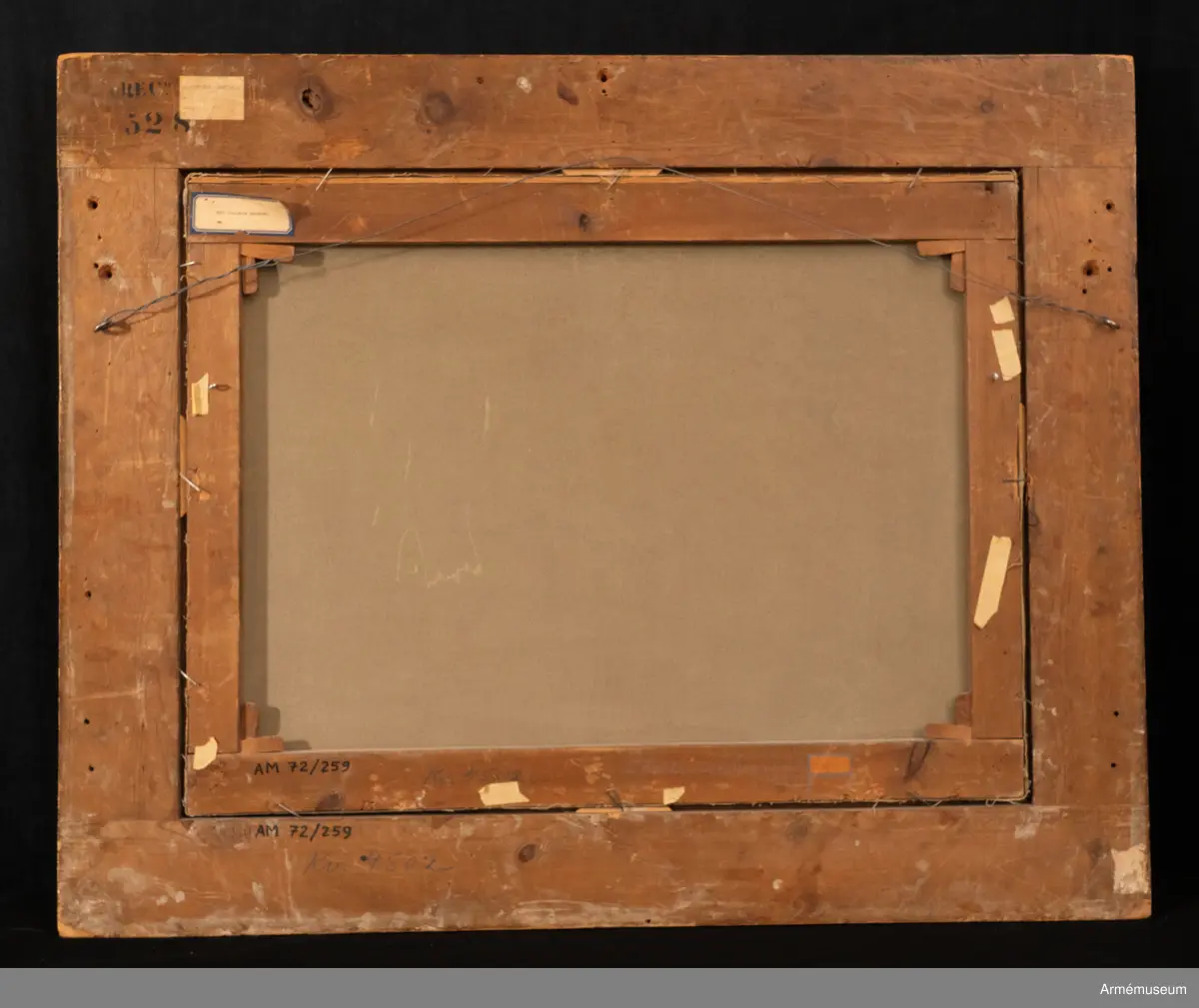 Oljemålning signerad C. J Fahlkrantz 1822, föreställande Fredriksten fästning och Fredrikshald (nuvarande Halden) i Norge.