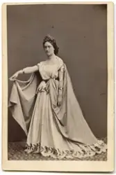 Porträtt på Sångerska Lovisa (Louise) Charlotta Helena Micha