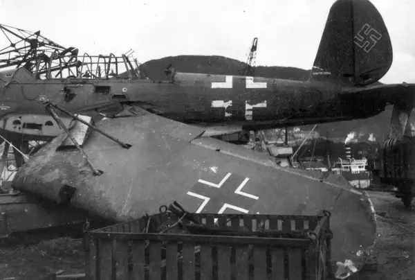 Tysk sjøfly Arado Ar 196A-2 T3+HH (verknummer 0034) ved 1. skvadron av ...
