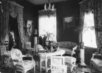 Hörnrummet i Hægerstrands hus, Kyrkogatan 23. Bilden tagen före ombyggnaden 1901.