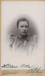 Kvinnoporträtt. Hildur Ottelin 1893.