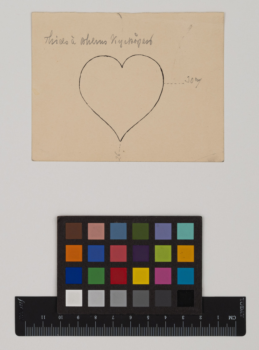 Skisser av gravsten
Märtha Linders grav