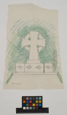 Skiss av gravsten
Skisser på gravmonument