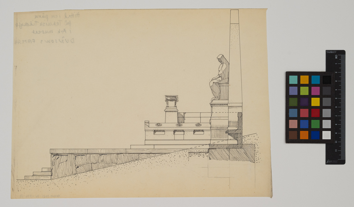 Bünsows familjegrav på Norra Begravningsplatsen
Illustration av gravsten