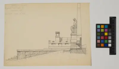 Bünsows familjegrav på Norra Begravningsplatsen
Illustration av gravsten