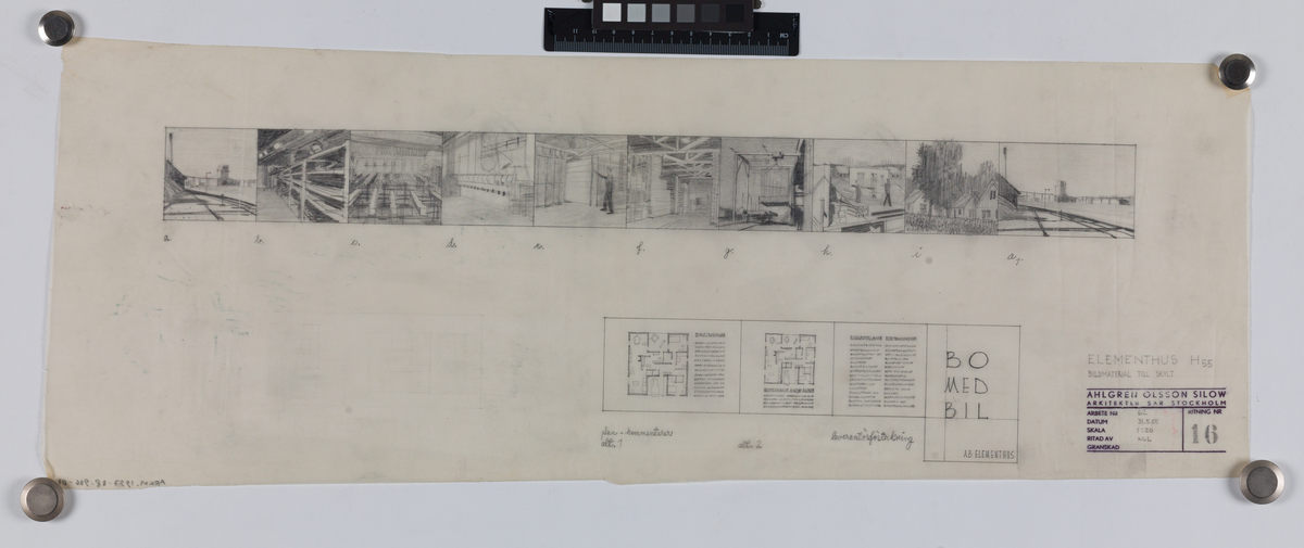 Bo med bil
H55, elementhus.