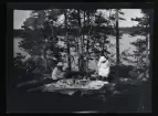 Picknick vid vattnet.