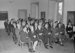 Kunstforeningen. Åpning av Nordisk vandreutstilling for bild