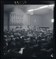 Fackförbundet Metalls avtalskonferens i HSB-salen. 
Fotograf