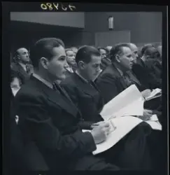 Fackförbundet Metalls avtalskonferens i HSB-salen. 
Fotograf