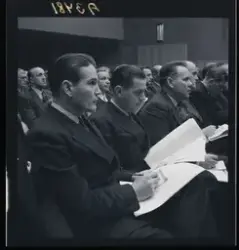 Fackförbundet Metalls avtalskonferens i HSB-salen. 
Fotograf