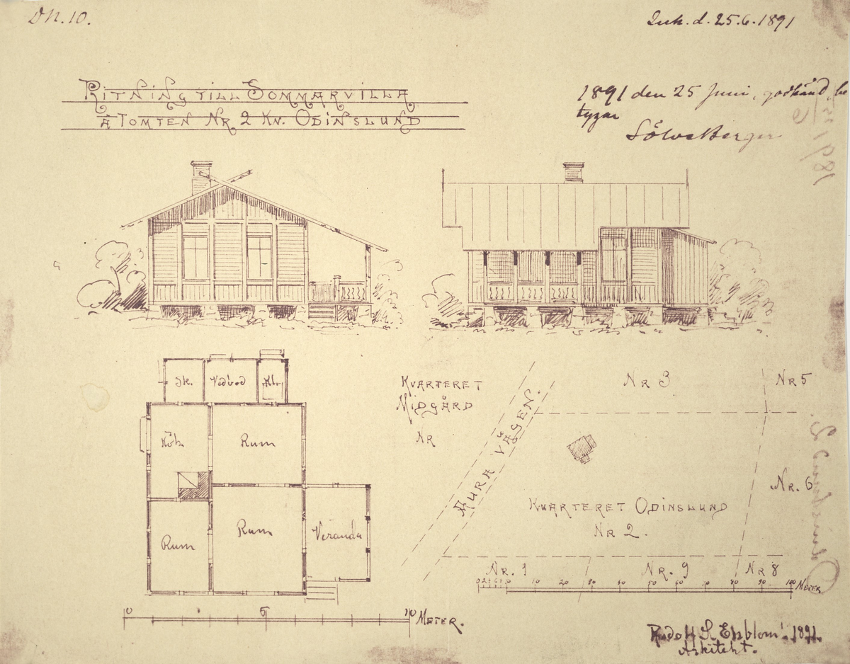 Lilla villan, Enbloms sommarvilla