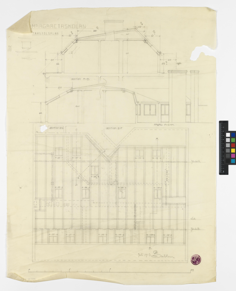 MARGARETASKOLAN
Takstolsplan