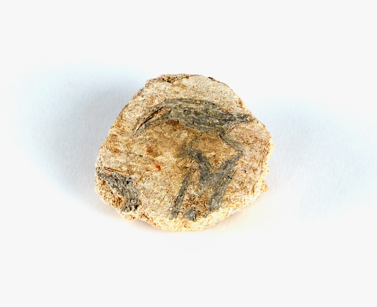 En samling av fragment av målad puts och bruk med kalkputs och bemålning. 17 fyndaskar med fragment i olika storlekar.

Fyndask 1: Totalt 13 fragment med röd och vit färg, en ser ut att ha träavtryck (varit fäst mot ett trästycke).

Fyndask 2: Totalt 7 fragment alla utom en har röd och vit färg, endast en med gråaktig obehandlad puts. 

Fyndask 3: Totalt 1 större fragment med röd och vit färg på enda sidan.

Fyndask 4: Totalt 4 fragment alla utom en med röd och vit färg, endast en med vit puts. 

Fyndask 5: Totalt 3 fragment med röd och vit färg, varav en är sotig. 

Fyndask 6: Totalt 3 fragment med röd och vit färg, en mycket tydlig medan de andra två mer diffusa. 

Fyndask 7:  Totalt 27 fragment, 24 av dessa är bemålade med röd och vit färg, 3  fragment med gråaktig obehandlad puts. 

Fyndask 8: Totalt 5 fragment, varav 4 större och en mycket liten. Alla större fragment med olika karaktär. En med vit kalkbruk och utan putsad yta, en annan med svart och röd putsad yta. Det tredje fragmentet har lite rödfärgad puts bevarad och på andra sidan ser det ut att ha träavtryck (varit fäst mot ett trästycke). Det fjärde fragmentet har en mer brungrå nyans. I fyndasken låg en lapp med text N. om V. portalen. 

Fyndask 9: Totalt 13 fragment, varav ett större fragment med svart och rödmålad puts. Ett annat fragment med svart och vitmålad puts, det tredje fragmentet har endast svartmålad puts. Sedan finns tre rödmålande putsfragment, samt tre fragment med röda linjer. Fyra fragment är ytterst små och intetsägande.

Fyndask 10: Totalt 9 fragment samt smådelar varav två har rött färgfragment. Det största fragmentet samt fyra andra är svart- och rödmålat. Tre putsfragment har röda linjer.
 
Fyndask 11: Totalt 1 fragment med röda linjer samt en mindre del med blågråa linjer. 

Fyndask 12: Totalt 1 fragment med blågrå rundad linje samt samt en mindre punkt eller koncentration nedanför.  

Fyndask 13: Totalt 5 fragment varav två med rödmålad puts. De andra tre har linjer. 

Fyndask 14: Totalt 1 fragment med vit och rödmålad puts, med flertal linjer som eventuellt kan vara del av en bokstav.
 
Fyndask 15: Totalt 1 fragment med vit och svartmålad puts, med flertal linjer som eventuellt kan vara del av en större figur. Ena delen syns en större koncentration som skulle kunna vara en fågel. 

Fyndask 16: Totalt 1 fragment med vit och rödmålad puts, med flertal rundade linjer som eventuellt kan vara del av växtlig dekor.

Fyndask 17: Totalt 1 fragment med rödmålad puts, med en vit linje.