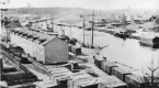 Inre hamnen i Söderhamn omkring år 1905.