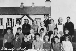 Klassebilde, skole (Sand skole?)