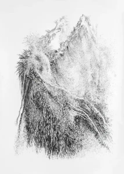 Kunst av Krokann Berg - tegning 