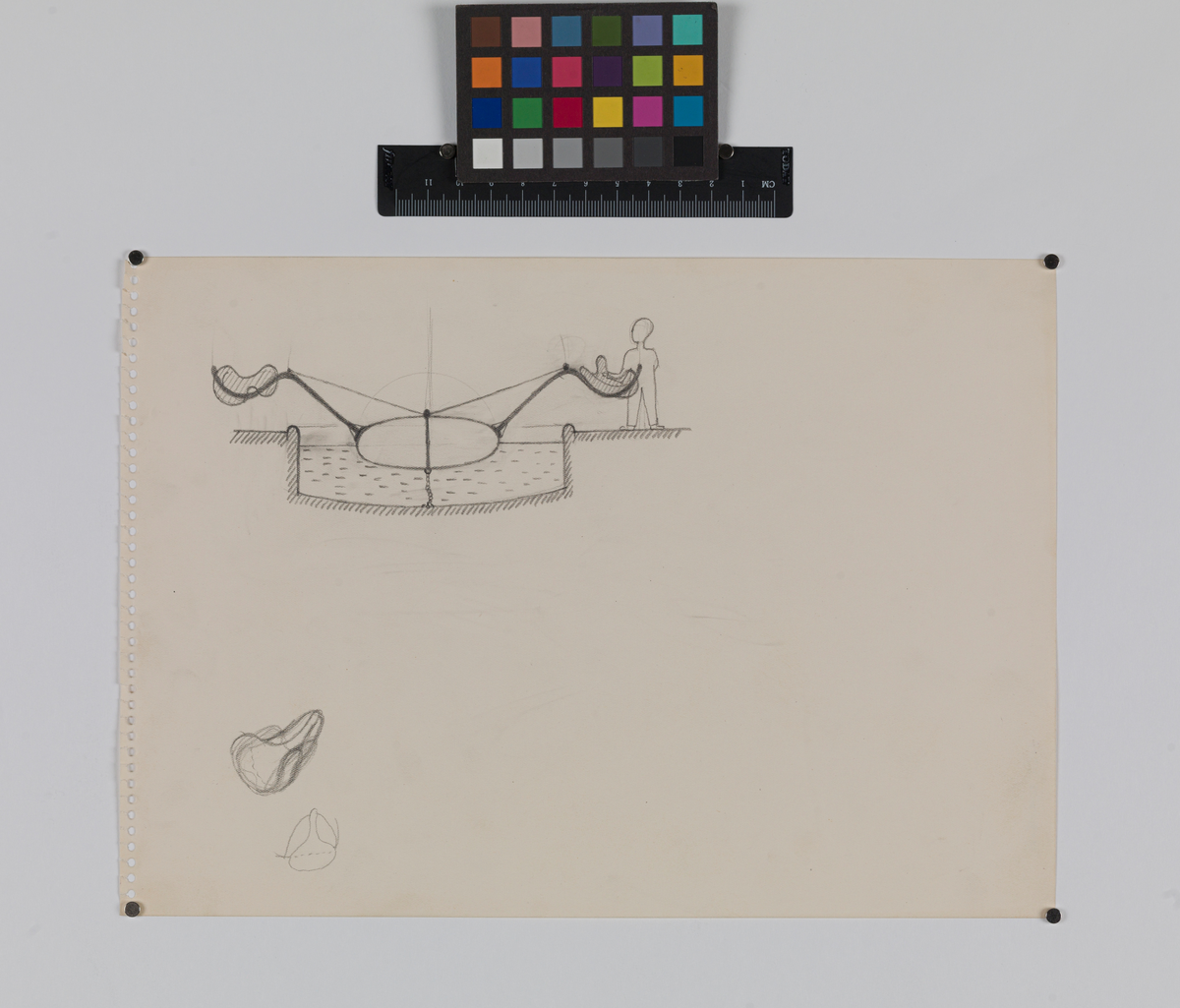 Den okände politiske fången, tävlingsförslag.
Skiss av karusell.