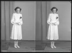 Porträtt, konfirmation, Birgitta Svanström, Vänsta.
Ur Gustaf Åhmans samling.