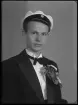 Studentfoto. Göran Bergsson, Sörstafors.
Ur Gustaf Åhmans samling.