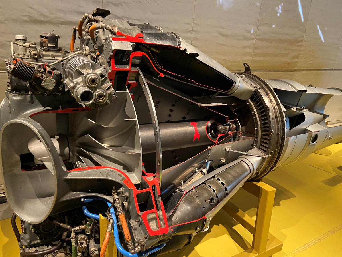 Flygmotor, De Havilland Goblin, RM 1A. Till flygplan J 28, A 21R och J 21R.