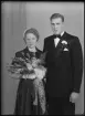 Brudpar. Bernt Hedström, Box 1025, Hallstahammar.
Ur Gustaf Åhmans samling.