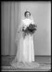 Brud, Ingemar Erlandsson, Stentorpsgatan 23, Västerås.
Ur Gustaf Åhmans samling.