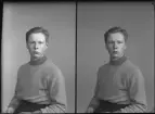Mansporträtt, körfoto. Ejnar Svedin, Granelund, Strömsholm.
Ur Gustaf Åhmans samling.