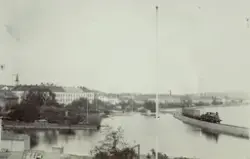 Hamar, Strandgatehagen, jernbanefylling, damplokomotiv med j