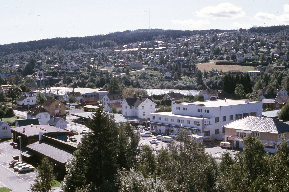 Midtbyen i Kongsvinger sett fra sykehuset