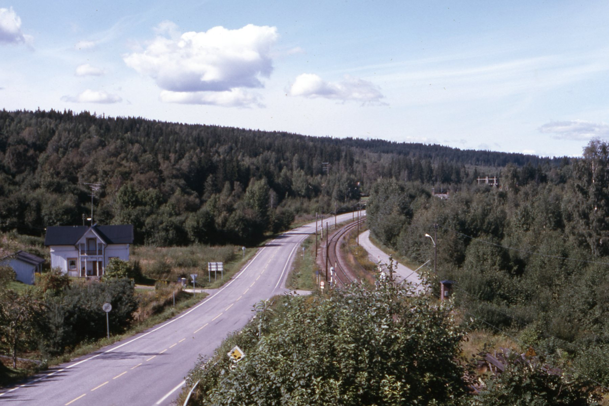 Fv 175 mot Galterud sett fra søndre bruende