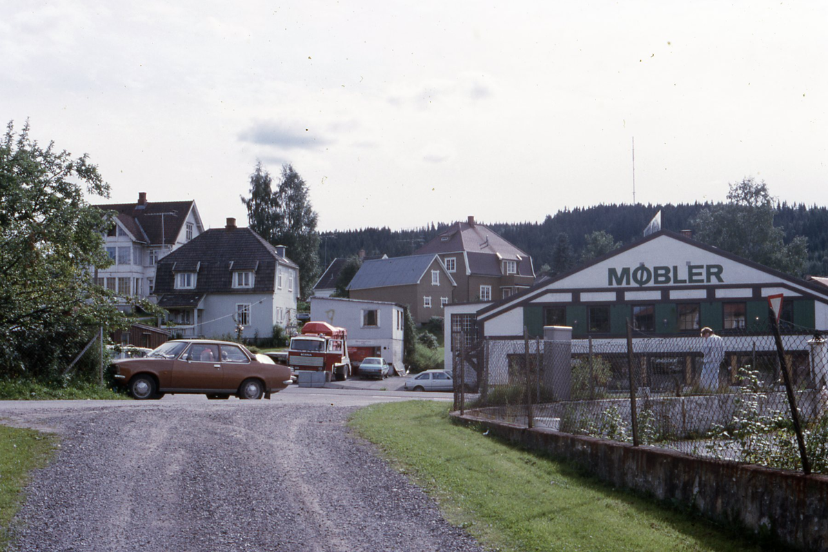 Stasjonsområdet – utsikt fra Tronsmo til Skyrud møbler