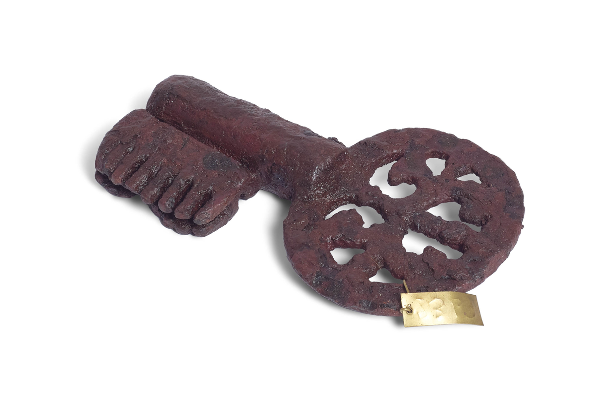 Nøkkel av jern fra middelalder funnet på Østre Kraby.