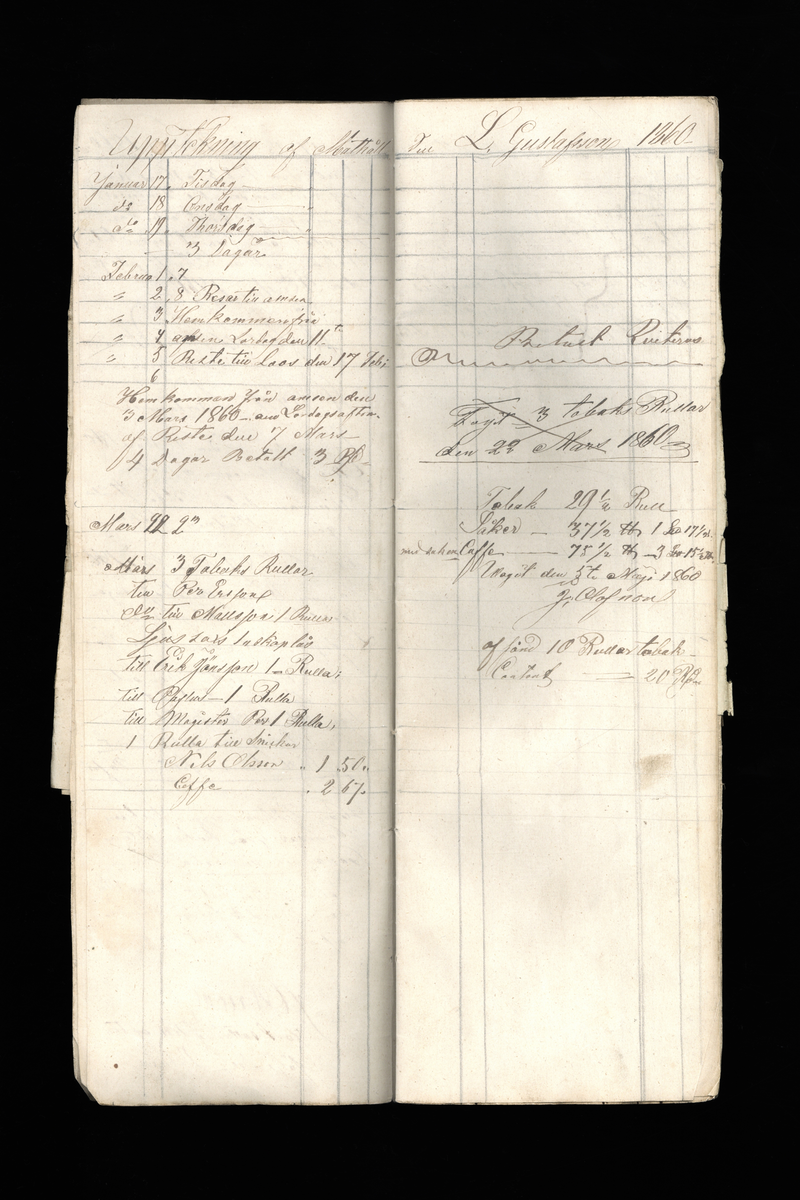 Dagböcker och andra anteckningar förda av storbonden och bössmeden Jonas Olsson (1832-1895) i Fågelsjö, Los mellan åren 1851 och 1892. Dagböckerna berör vardagens arbete, händelser i familjen och byn, förtretligheter, glädjeämnen och sorg. Böckerna förda i varierande frekvens med både dagliga och strödda anteckningar. Hela luckor år 1862-63, 1870-78, 1880-83 samt 1885-56. Dagboken förd i böcker med blandat innehåll, där dagboksanteckningarna är instoppade. Jonas Olssons dagboksanteckningar finns även transkriberade och publicerade i boken "Min hand är icke begåfvad att föra en skikliger penna", 2009.
