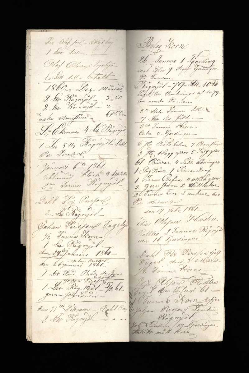 Dagböcker och andra anteckningar förda av storbonden och bössmeden Jonas Olsson (1832-1895) i Fågelsjö, Los mellan åren 1851 och 1892. Dagböckerna berör vardagens arbete, händelser i familjen och byn, förtretligheter, glädjeämnen och sorg. Böckerna förda i varierande frekvens med både dagliga och strödda anteckningar. Hela luckor år 1862-63, 1870-78, 1880-83 samt 1885-56. Dagboken förd i böcker med blandat innehåll, där dagboksanteckningarna är instoppade. Jonas Olssons dagboksanteckningar finns även transkriberade och publicerade i boken "Min hand är icke begåfvad att föra en skikliger penna", 2009.
