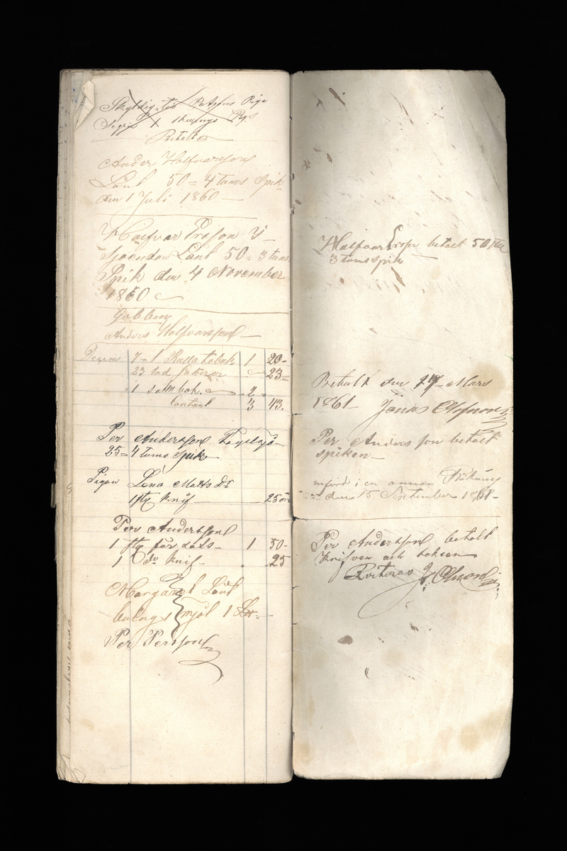 Dagböcker och andra anteckningar förda av storbonden och bössmeden Jonas Olsson (1832-1895) i Fågelsjö, Los mellan åren 1851 och 1892. Dagböckerna berör vardagens arbete, händelser i familjen och byn, förtretligheter, glädjeämnen och sorg. Böckerna förda i varierande frekvens med både dagliga och strödda anteckningar. Hela luckor år 1862-63, 1870-78, 1880-83 samt 1885-56. Dagboken förd i böcker med blandat innehåll, där dagboksanteckningarna är instoppade. Jonas Olssons dagboksanteckningar finns även transkriberade och publicerade i boken "Min hand är icke begåfvad att föra en skikliger penna", 2009.
