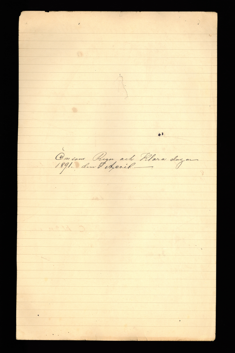 Dagböcker och andra anteckningar förda av storbonden och bössmeden Jonas Olsson (1832-1895) i Fågelsjö, Los mellan åren 1851 och 1892. Dagböckerna berör vardagens arbete, händelser i familjen och byn, förtretligheter, glädjeämnen och sorg. Böckerna förda i varierande frekvens med både dagliga och strödda anteckningar. Hela luckor år 1862-63, 1870-78, 1880-83 samt 1885-56. Dagboken förd i böcker med blandat innehåll, där dagboksanteckningarna är instoppade. Jonas Olssons dagboksanteckningar finns även transkriberade och publicerade i boken "Min hand är icke begåfvad att föra en skikliger penna", 2009.

