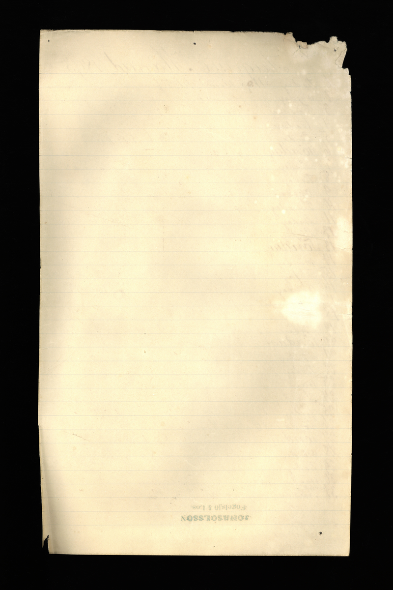 Dagböcker och andra anteckningar förda av storbonden och bössmeden Jonas Olsson (1832-1895) i Fågelsjö, Los mellan åren 1851 och 1892. Dagböckerna berör vardagens arbete, händelser i familjen och byn, förtretligheter, glädjeämnen och sorg. Böckerna förda i varierande frekvens med både dagliga och strödda anteckningar. Hela luckor år 1862-63, 1870-78, 1880-83 samt 1885-56. Dagboken förd i böcker med blandat innehåll, där dagboksanteckningarna är instoppade. Jonas Olssons dagboksanteckningar finns även transkriberade och publicerade i boken "Min hand är icke begåfvad att föra en skikliger penna", 2009.
