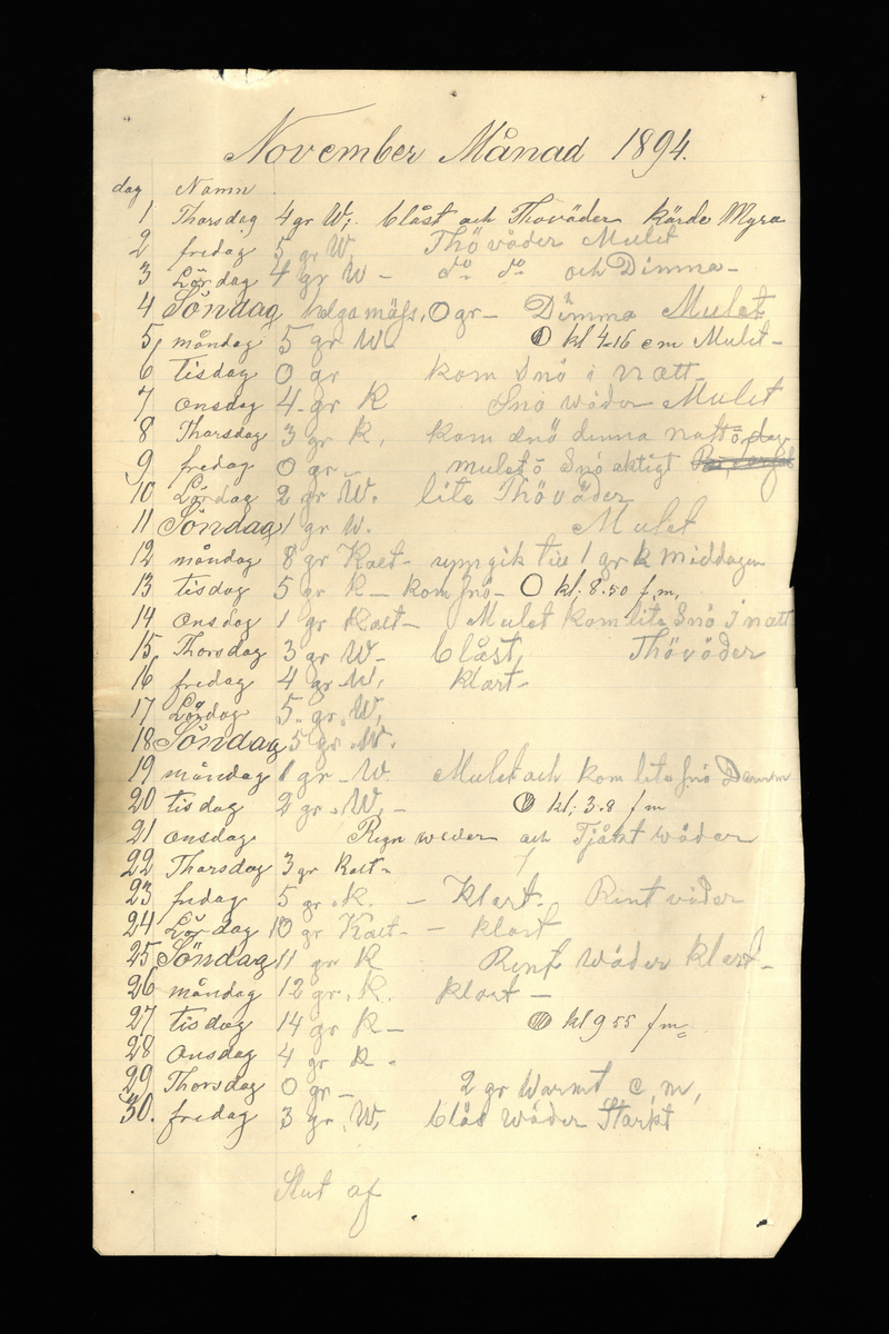 Dagböcker och andra anteckningar förda av storbonden och bössmeden Jonas Olsson (1832-1895) i Fågelsjö, Los mellan åren 1851 och 1892. Dagböckerna berör vardagens arbete, händelser i familjen och byn, förtretligheter, glädjeämnen och sorg. Böckerna förda i varierande frekvens med både dagliga och strödda anteckningar. Hela luckor år 1862-63, 1870-78, 1880-83 samt 1885-56. Dagboken förd i böcker med blandat innehåll, där dagboksanteckningarna är instoppade. Jonas Olssons dagboksanteckningar finns även transkriberade och publicerade i boken "Min hand är icke begåfvad att föra en skikliger penna", 2009.
